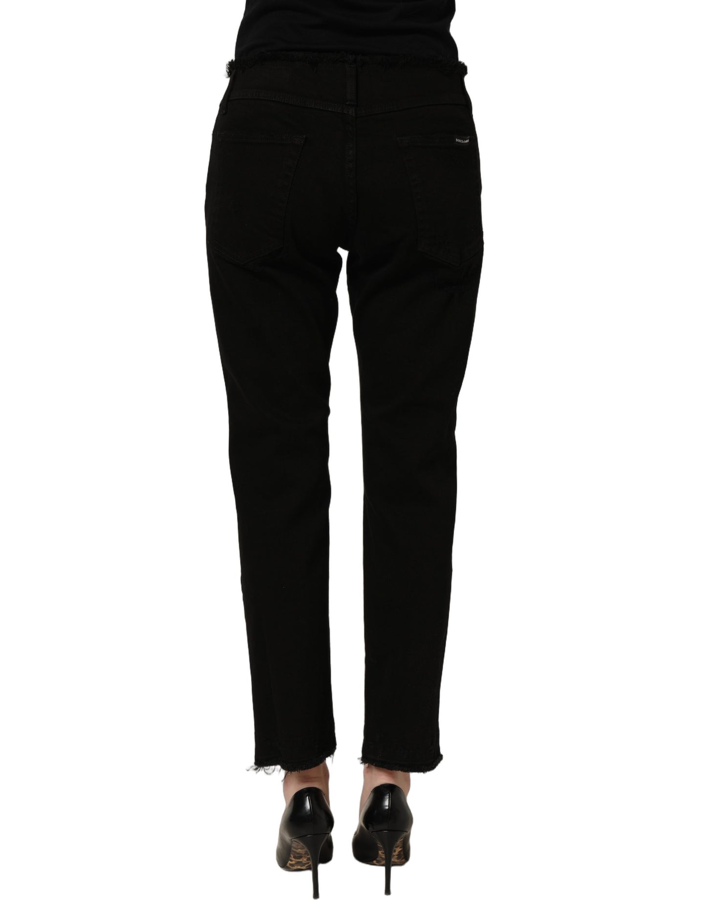 Black Cotton Skinny Denim Trouser Jeans