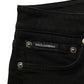 Black Cotton Stretch Skinny Denim Jeans