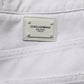 White Cotton Stretch Wide Leg Denim Jeans