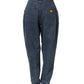 Dark Blue Cotton Stretch Tapered Denim Jeans