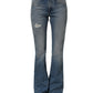 Blue Cotton Boot Cut Denim Trouser Jeans