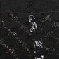Black High Waist Sheer Floral Lace Shorts