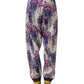 Multicolor Floral Mid Waist Jogger Pants