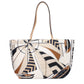 Beige Fabric Crossbody Bag