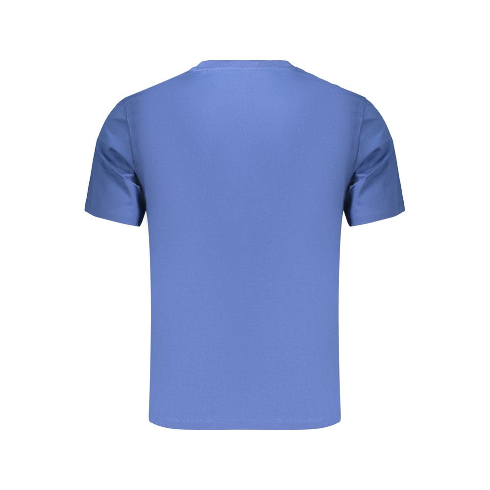 Blue Cotton Men's T-Shirt