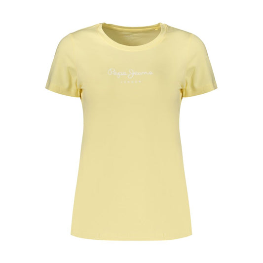 Yellow Cotton Women's T-Shirt