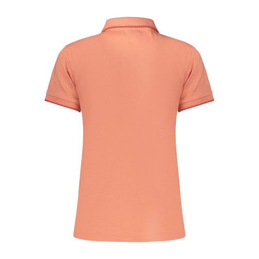 Pink Cotton Womens Polo
