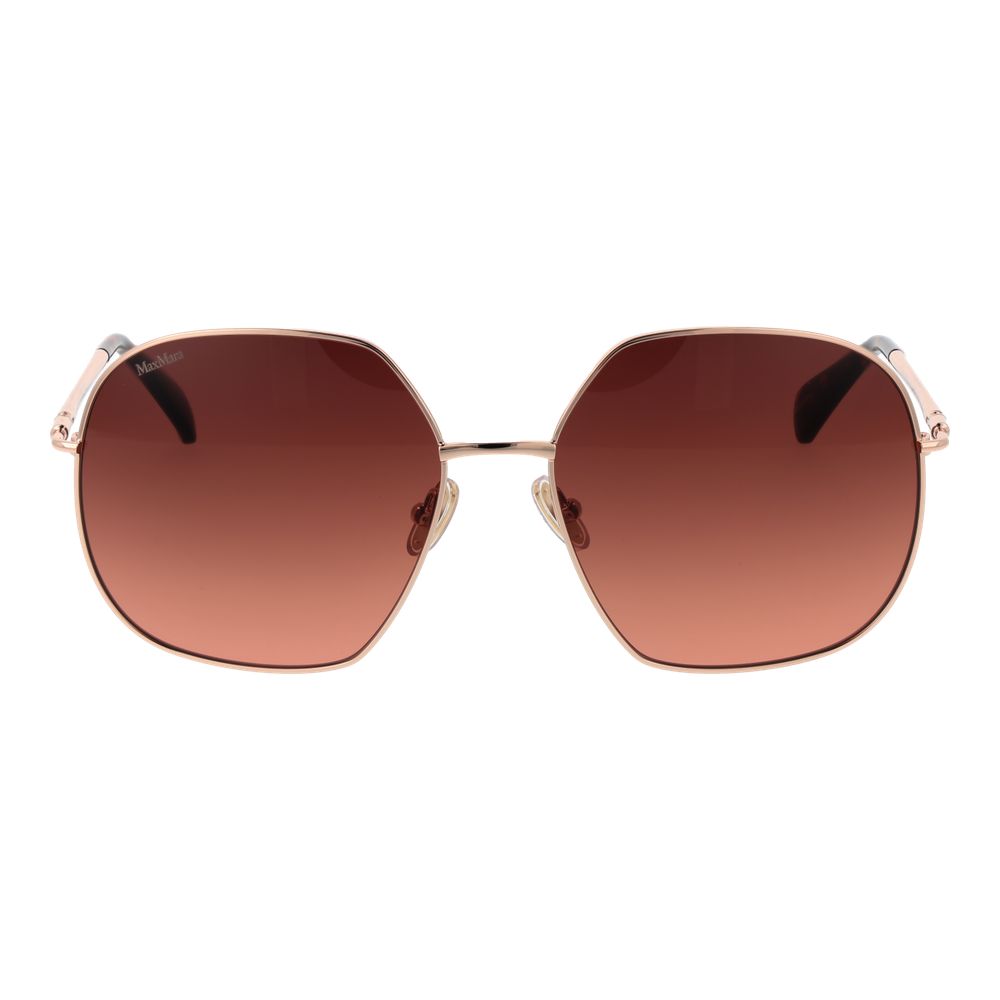 Rose Gold Metal Sunglasses