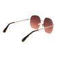 Rose Gold Metal Sunglasses