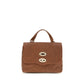 Brown Suede Leather Shoulder Bag