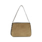 Beige Suede Leather Shoulder Bag