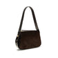 Brown Suede Leather Shoulder Bag