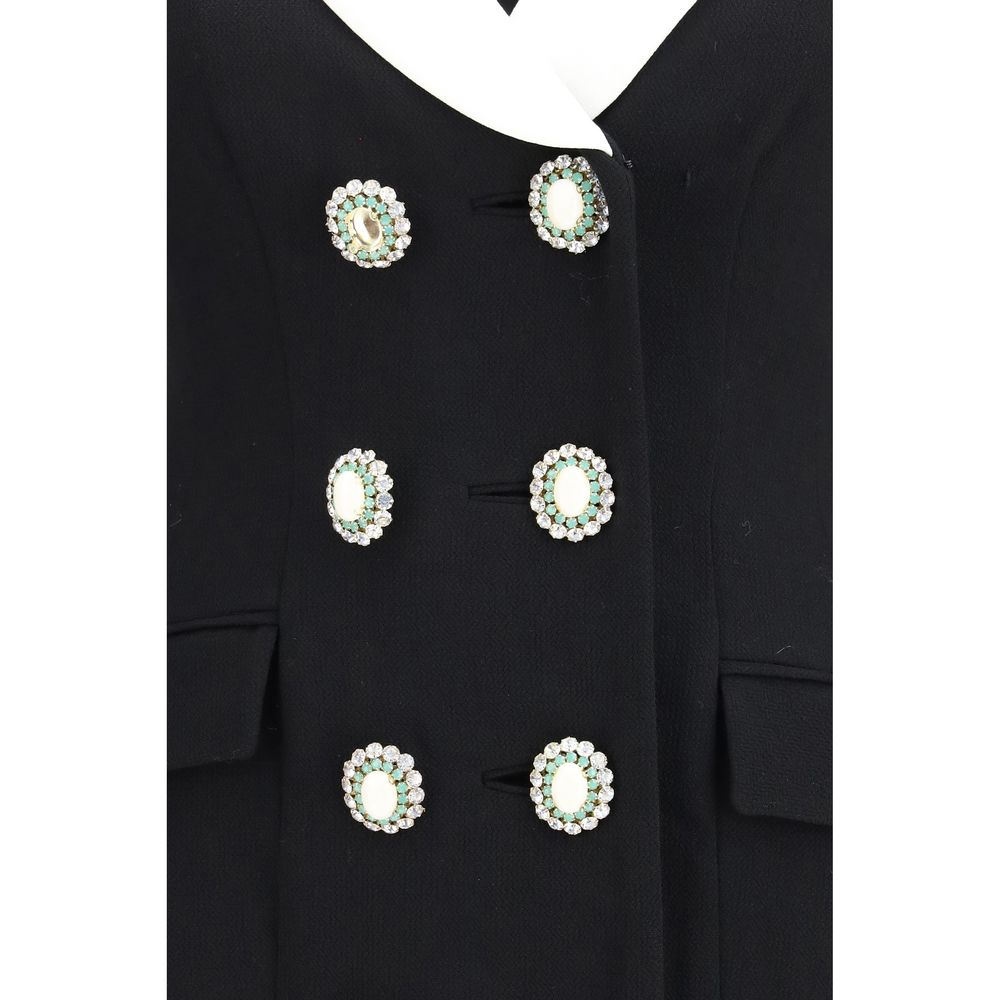 Black Wool Oves Aries Blazer