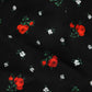 Black Floral High Rise Women Hot Pants Shorts