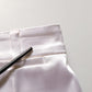 White Satin High Rise Women Hot Pants Shorts