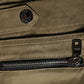 Green Cotton Mid Rise Cargo Hot Pants Shorts