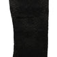 Black Floral Lace Nylon Stretch Stockings Socks