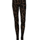 Black Leopard Nylon Tights Stocking Pantyhose Socks