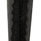 Black Nylon Mesh Sheer Calf Long Accessory Socks