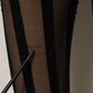 Black Nylon Stripes Tights Stockings Pantyhose Socks