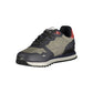 Blue Polyester Men Sneaker