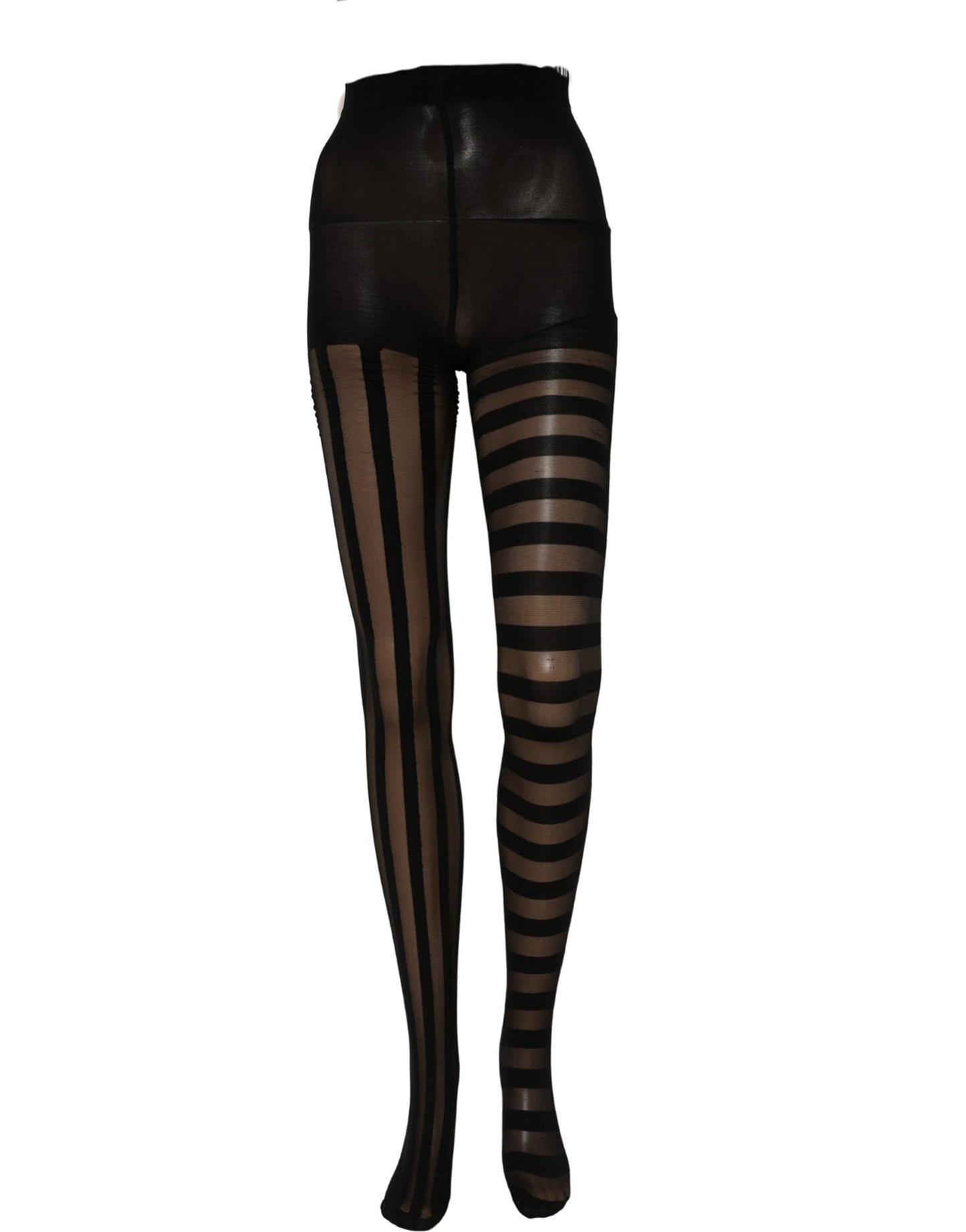 Black Stripes Tights Stockings Pantyhose Socks