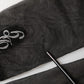 Black Nylon Mesh Sheer Calf Long Accessory Socks