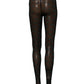 Black Nylon Logo Tights Stocking Pantyhose Socks
