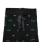Black Nylon Logo Tights Stocking Pantyhose Socks