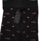 Black Nylon Hearts Tights Stocking Pantyhose Socks