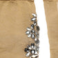 Brown Stretch Floral Clear Crystal Stockings Socks