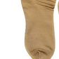 Brown Stretch Floral Clear Crystal Stockings Socks