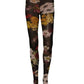 Black Nylon Floral Print Tights Stockings Socks