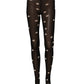 Black Polka Dot Tights Stockings Pantyhose Socks