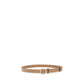 Beige Calf Leather Bos Taurus Thin Belt