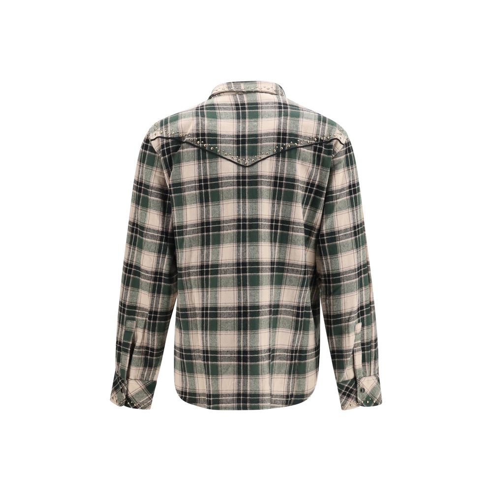 Bicolor Cotton Pattern Shirt