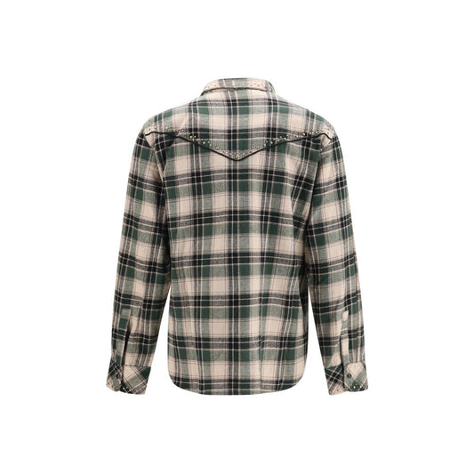 Bicolor Cotton Pattern Shirt