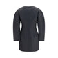 Gray Wool Oves Aries Casual Dress