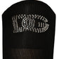 Black DG Logo Rhinestones Stretch Thigh High Socks