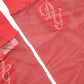 Red Nylon Mesh Sheer Calf Long Accessory Socks