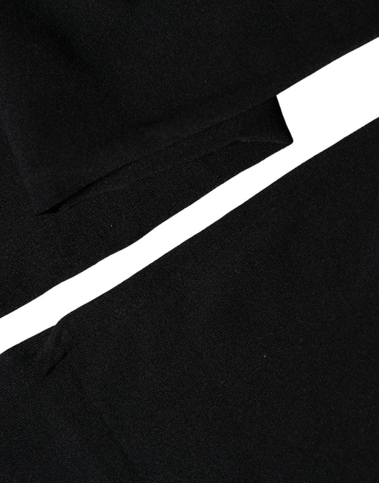 Black 100% Nylon Thigh High Stockings Socks