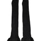 Black 100% Nylon Thigh High Stockings Socks