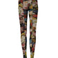 Black Floral Print Tights Sheer Stockings Socks