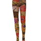Beige Floral Print Tights Sheer Stockings Socks