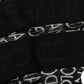 Black Sheer Logo Monogram High Stockings Socks