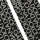 Black Sheer Logo Monogram High Stockings Socks