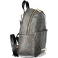 Black Polyurethane Women's Backpack