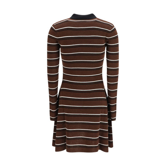 Brown Wool Oves Aries Casual Dress