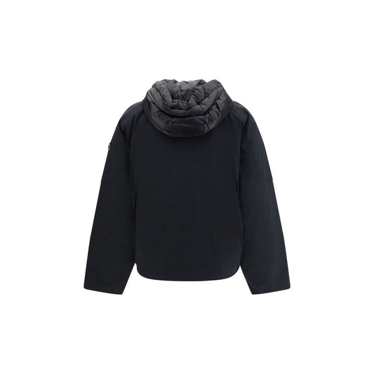 Black Nylon Bomber