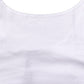 White Cotton Sleeveless Cropped Tank Top